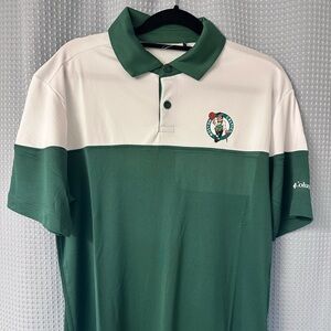 NWT Men’s Boston Celtics Columbia Omni-Wick Best Ball Polo Size M